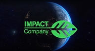 Globe with impact company text on it.