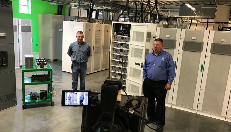 Recording moment at Schneider Electric Innovation Hub, United States