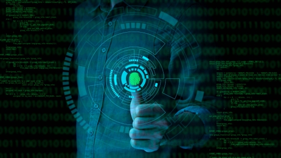 Biometric authentication graphic