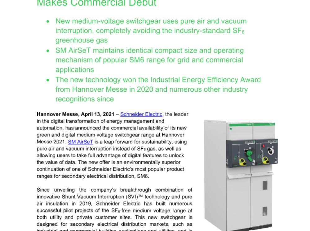 Award-Winning Green and Digital Switchgear Makes Commercial Debut.pdf