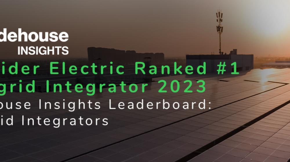 Schneider Electric Ranked #1 in Microgrid Integrator Leaderboard report by Guidehouse Insights
