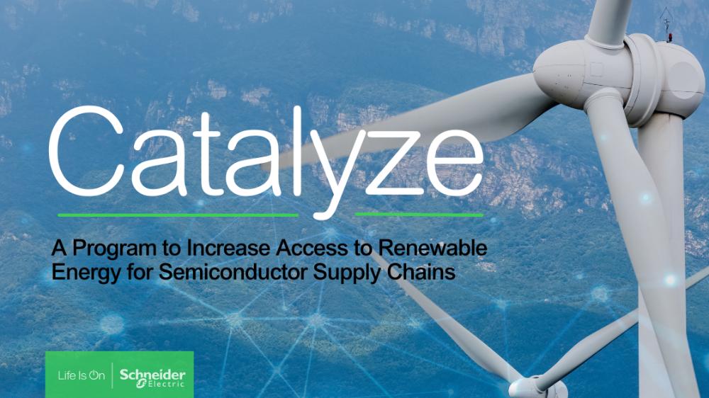 Schneider Electric Partners with Intel and Applied Materials to Help Decarbonize the Semiconductor Value Chain with New Catalyze Program