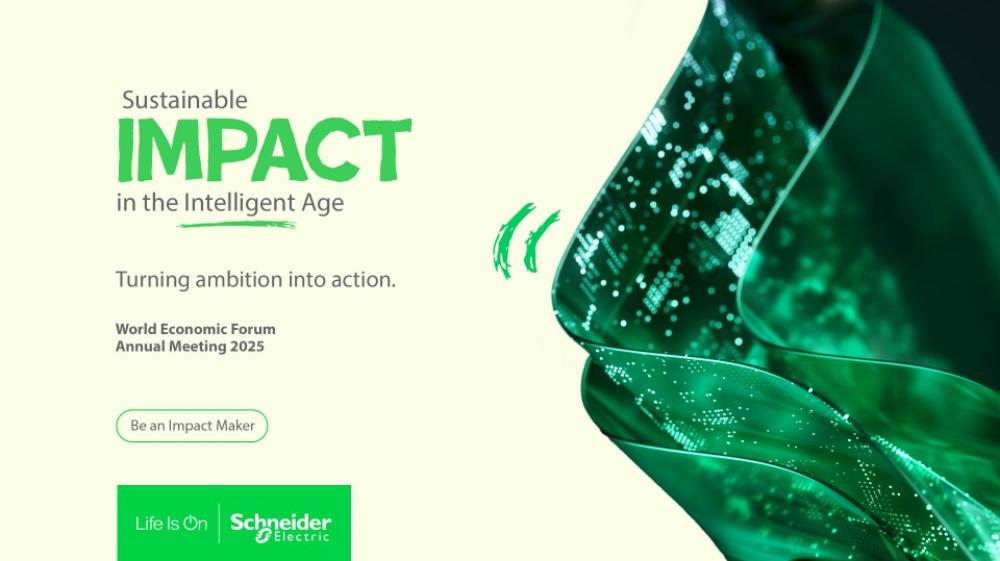 Schneider Electric champions greater adoption of sustainable technology ahead of the World Economic Forum Annual Meeting in Davos