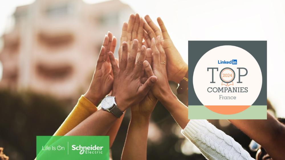 Schneider Electric progresse dans le classement LinkedIn Top Companies France 2024