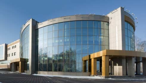 Radiological center for oncological patients in Tyumen, Russia, smart building.